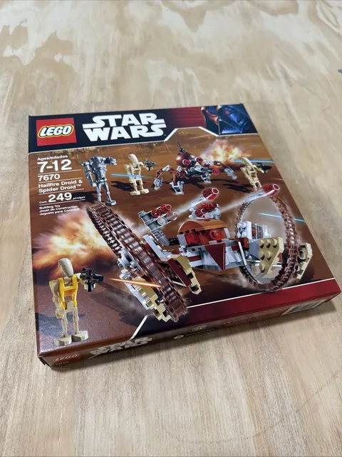 STAR WARS Lego 7670 Hailfire Droid Spider Droid minifig new rare Vader black box