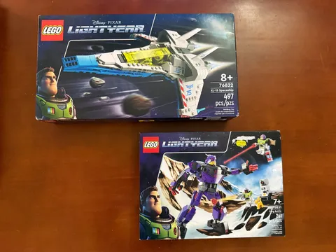 LEGO Lightyear 76832 XL-15 Spaceship + 76831 Zurg Battle 2 Sets NEW Sealed