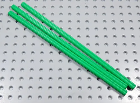 LEGO Lot of 3 Bright Green 16L Technic Axle BO