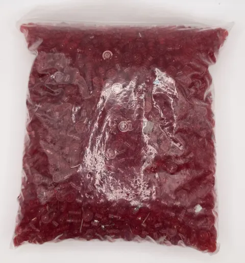 LEGO 1lb Bag lot of Trans-Red 1x1 Round Studs inv.643