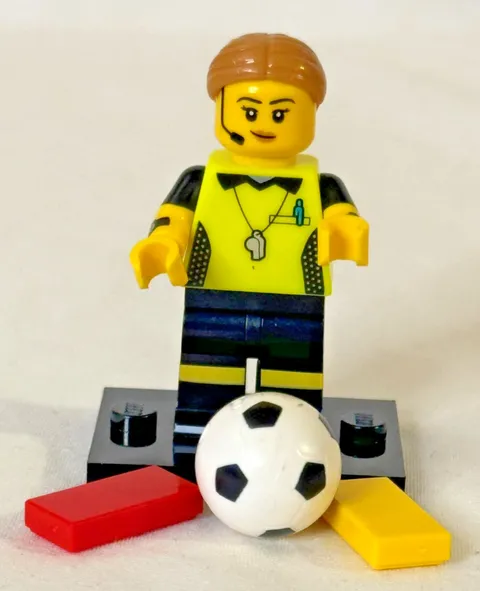 LEGO Football Referee Minifigure Collectible Series 24 71037 New CMF Lot Soccer