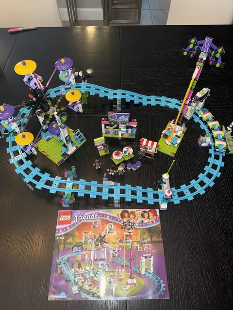 Lego Friends Amusement Park Roller Coaster Set #41130 - 100% Complete W/ Manual