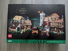 RETIRED. LEGO Icons: Medieval Town Square (10332)  NSIB, some shelf wear