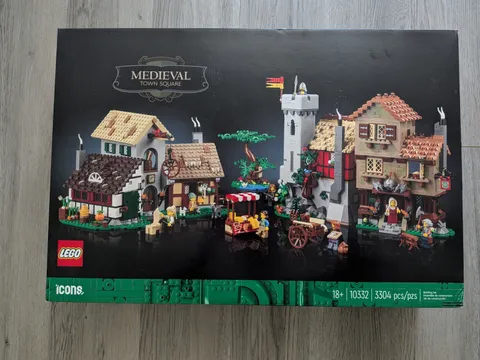 RETIRED. LEGO Icons: Medieval Town Square (10332)  NSIB, some shelf wear