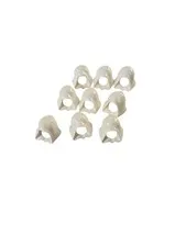 LEGO White Minifigure Hoods, Headgear Star Wars Jedi, Set of 9