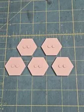 Lego Minifig Hex Shaped Bases Pack of 10 Tan Color FREE SHIPPING