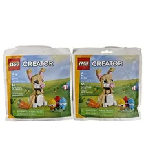 2X BRAND NEW LEGO Creator #6587004 EASTER BUNNY Polybag