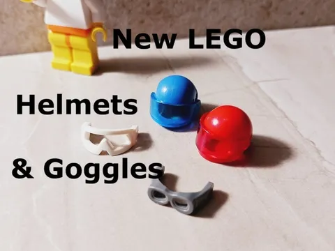 New LEGO Helmets Red White Blue Goggles Visors Motorcycle Sports Pilot Xtreme