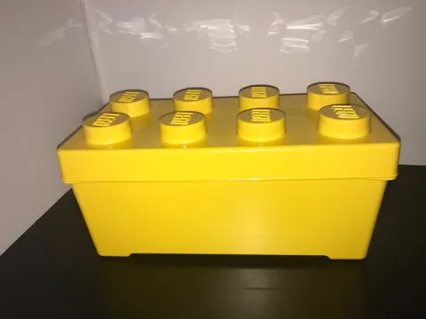 2012 Large LEGO Storage Brick Case 8 Stud Container Plastic Bin EMPTY 14"x7”