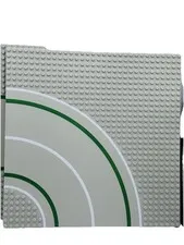 Vintage LEGO Road Plate Lot 32x32 Straight & Curved Baseplates Green Border