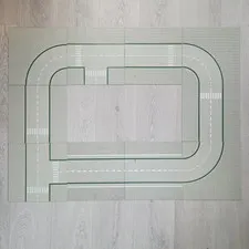 LEGO 32x32 Road Baseplate Lot 10 Vintage Light Gray Street Plates Classic Town
