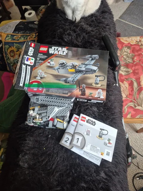 LEGO Star Wars 75410 Mando and Grogu's N-1 Starfighter R5-D4 And Mandalorian