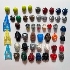 Lot of 50 LEGO Bionicle Plastic Masks – Mixed Colors & Styles & Heads