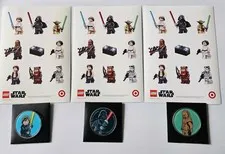 LEGO Star Wars set of 3 Collectable Coin- Target Exclusive w/ 3 sticker sheets