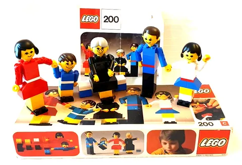 Lego Set 200 Family from 1974 Complete Original Packaging