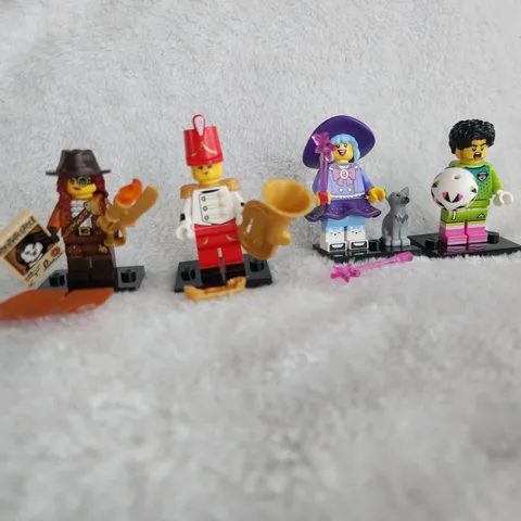 NWOB Lego Minifigures Series 29 Lot Of 4 Tuba Monster Hunter Goalkeeper Witch