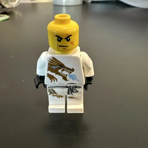 LEGO Ninjago Zane DX Minifigure 2260 Rare no helmet, alternate head