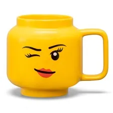 LEGO Storage Products: 41460813 Large Ceramic Mug Winking Girl NEW
