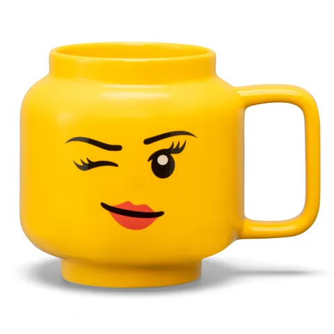 LEGO Storage Products: 41460813 Large Ceramic Mug Winking Girl NEW