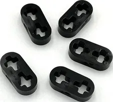Lego 5 New Black Technic Liftarms Thin 1 x 2 - Axle Holes Parts