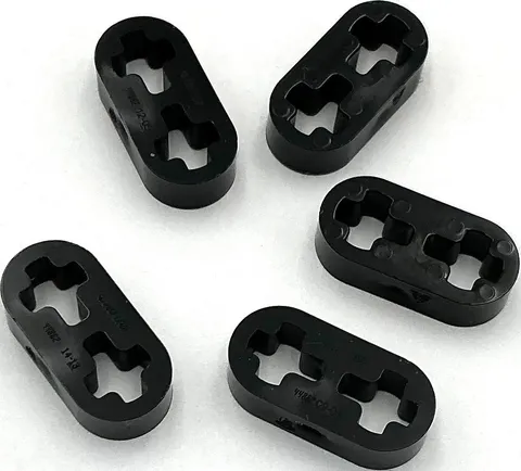 Lego 5 New Black Technic Liftarms Thin 1 x 2 - Axle Holes Parts