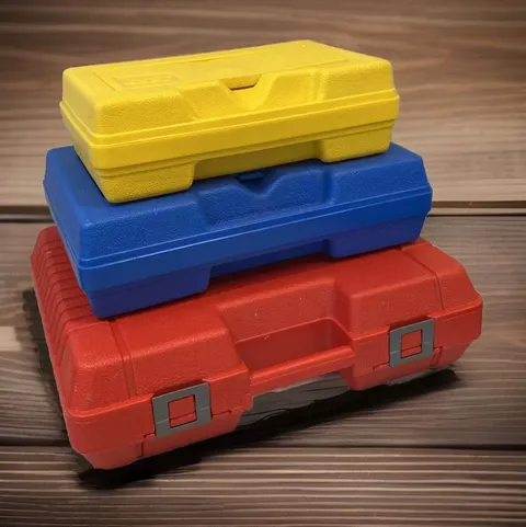 3 Vintage 1980s Lego Case Boxes Interlego AG