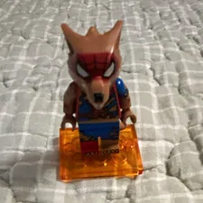 LEGO Minifigure - Spider-Man w/ Large Animal Mask & Orange Base
