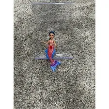 Mini Doll Lego Friends Unisex Red Excellent Mermaid Glitter Tail Blue Hair OS