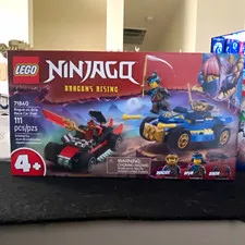 LEGO NINJAGO Dragons Rising 71840 Rogue vs. Drix Race Car Duel 111pc Age 4+