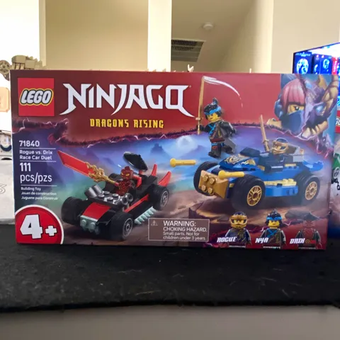 LEGO NINJAGO Dragons Rising 71840 Rogue vs. Drix Race Car Duel 111pc Age 4+