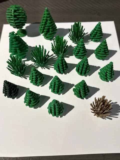 Lego Trees & Shrubs. Lot Of 20.