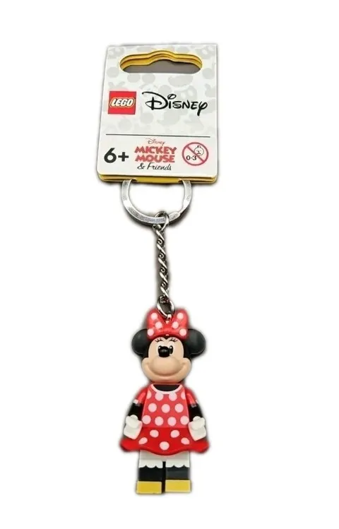 New LEGO Disney Minnie Mouse Minifigure Key Chain 5 inches NWT Polka Dots