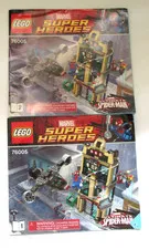 Two Lego Marvel Super Heroes Spider-Man Daily Bugle  Instruction Manuals Only