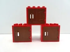 Lego Duplo Lot of 3 Farm Hinged Door/Window/Wooden Gate with Handle 87653