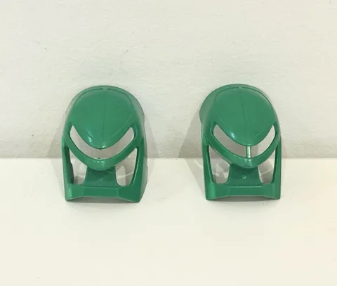 2x LEGO Bionicle MASK 32565 Kanohi MIRU LEWA Green Mask of Levitation Part