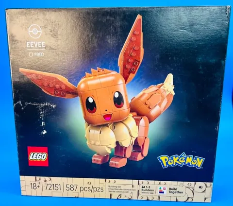 LEGO Pokemon Eevee 72151 587 Pieces 18+ Display Set Brand New Sealed