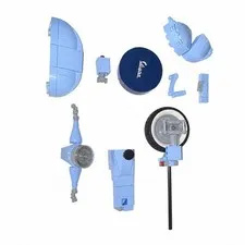 Genuine LEGO Icons 10298 Vespa 125 Replacement Part Lot Pastel Blue Wheel Helmet