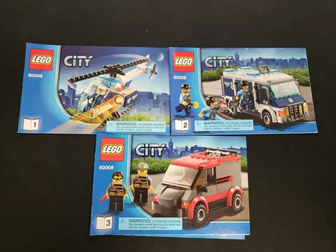 Lego City Museum Break In 60008 - Instruction Booklets 1+2+3