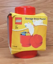 Genuine Lego #4030 Red Storage Brick Round Single Knob Only *READ*