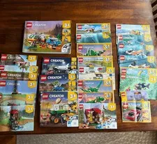 LEGO 3 In 1 Creator Lot 26 Instruction Manuals Booklets Only