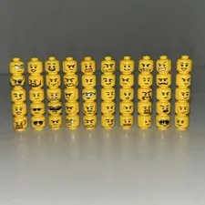 LEGO Minifigure Heads - Bulk Lot of 50