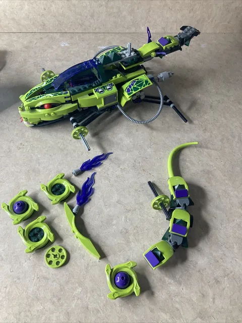 Incomplete Lego Ninjago 9445 Fangpyre Truck Ambush - no Minifgures- Parts Only