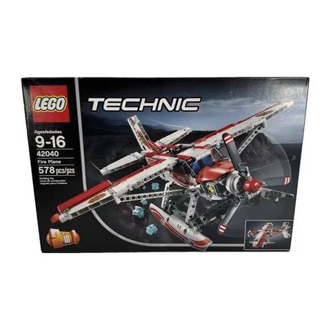 LEGO Technic 42040 Fire Plane 2 in 1 Aircraft Building Set 578 pcs Box