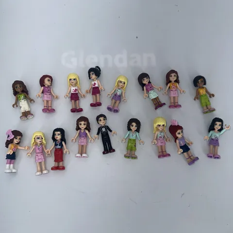 LEGO Friends Minifigure Lot of 17 Mini Dolls Girl Boy Assorted Figures Used