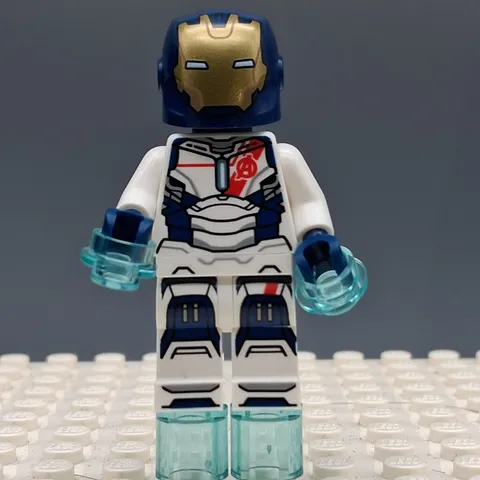 Lego Iron Legion - Dark Blue Head, One Piece Helmet Minifigure sh0893