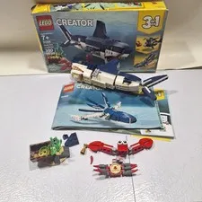 LEGO Creator 3 in 1 Deep Sea Creatures 31088 Shark Squid Complete Manuals Box
