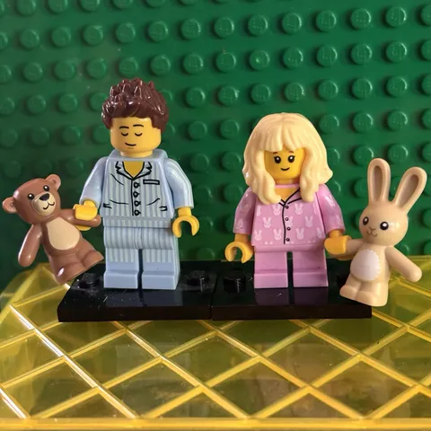 LEGO Pajama Girl & Sleepy Head Minifigures (COL083, COL372) Series 20, Series 6