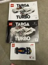 LEGO Porsche 911 Turbo Targa 10295 Instruction Manuals Lot + F1 77243 Booklet