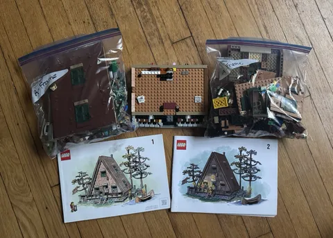 LEGO Ideas A-Frame Cabin 21338 Set 2082pcs Age 18+ Without Box