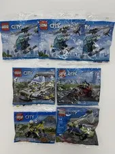 7x LEGO City SEALED Polybags (30351, 30352, 30354, 30350, 30640) NEW! RETIRED!